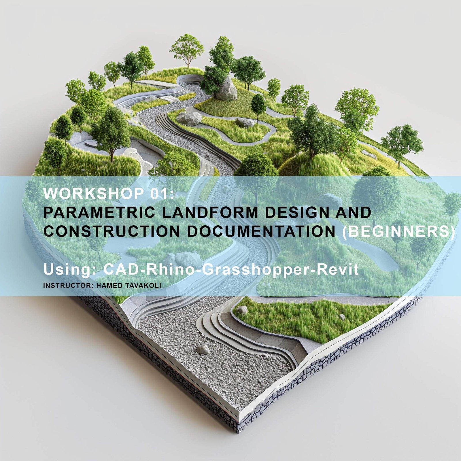 WORKSHOP 01: PARAMETRIC LANDFORM DESIGN AND CONSTRUCTION DOCUMENTATION (BEGINNER)