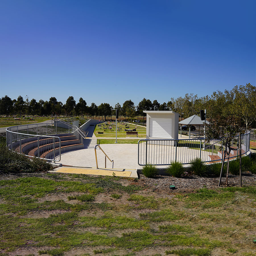 Amphitheatre in Western Section of Eucalyptus Lawn